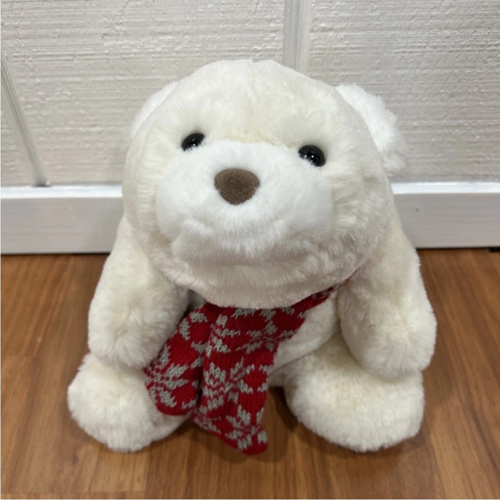 RARE GUND - 10" CHRISTMAS HOLIDAY SNUFFLES WITH SCARF BEAR - #6050573